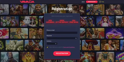 vavada website registration